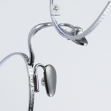  Gọng kính Zay Eyewear 30911Y dáng oval Titanium phong cách Hàn Quốc 