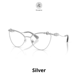 Gọng kính Swarovski 0SK1033 4001 dáng mắt mèo kim loại chính hãng fullbox