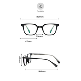  Gọng kính Zay Eyewear 8032 dáng vuông nhựa TR90 phong cách hàn quốc 