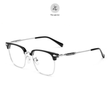  Gọng kính nửa khung Zay Eyewear OF 0062 dáng vuông titanium phong cách Hàn Quốc 