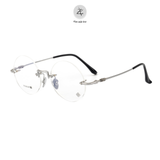  Gọng khoan không viền Chrome Hearts CH5802 dáng tròn titanium cao cấp full box 