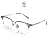  Gọng kính Zay Eyewear 6031 dáng vuông nửa khung Titanium phong cách Hàn Quốc 