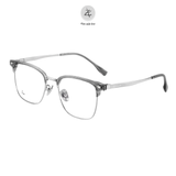  Gọng kính nửa khung Zay Eyewear 72001 dáng vuông phong cách hàn quốc 