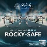  Tròng kính Rocky Safe Chống bể Chống ánh sáng xanh thông minh 1.60 ASP Chính Hãng 