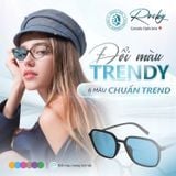  Tròng kính Rocky Đổi màu Trendy Lọc ánh sáng xanh 1.56 SHMC chính hãng 