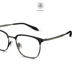  Gọng kính nửa khung Molsion MA7032 dáng vuông nhựa acetate & titanium chính hãng fullbox 