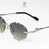  Gọng khoan không viền Cartier CT02602j dáng oval titanium cao cấp fullbox 