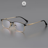  Gọng kính nửa khung Zay Eyewear J85941 dáng chữ nhật titanium phong cách Hàn Quốc 
