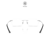 Gọng khoan không viền RayBan 0RX8781D dáng chữ nhật Titanium chính hãng fullbox