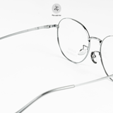  Gọng kính Gusoo 33046 dáng tròn Titanium chính hãng 