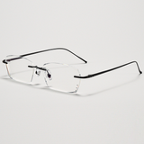  Gọng khoan không viền 69045 dáng lục giác titanium cao cấp 