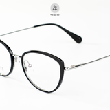  Gọng kính Zay Eyewear M6214 dáng mắt mèo Titanium phong cách Hàn Quốc 
