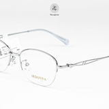  Gọng kính Sedonna 9925 xẻ cước dáng oval titanium phong cách thời trang cao cấp 