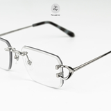  Gọng khoan không viền Size To CT0829S dáng đa giác titanium cao cấp 
