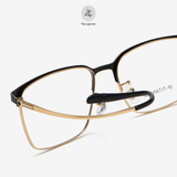  Gọng kính Zay Eyewear 98610 dáng vuông nửa khung Titanium phong cách Hàn Quốc 