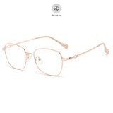  Gọng kính Zay Eyewear M90178 dáng đa giác kim loại phong cách hàn quốc 