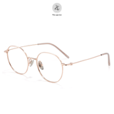  Gọng kính Zay Eyewear 18091 dáng tròn titanium phong cách Hàn Quốc 