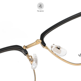  Gọng kính Zay Eyewear 95043 dáng vuông nửa khung Titanium phong cách Hàn Quốc 