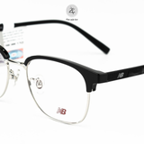  Gọng kính nửa khung New Balance NBO09482Z dáng vuông nhựa & kim loại chính hãng fullbox 