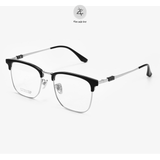  Gọng kính Zay Eyewear 22221 dáng vuông nửa khung Titanium phong cách Hàn Quốc 