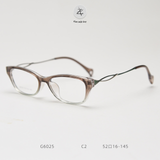  Gọng kính Zay Eyewear G6025 dáng mắt mèo TR90 phong cách Hàn Quốc 