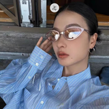  Kính Mát Zay Eyewear OF6228 dáng mắt mèo kim loại thời trang cao cấp 