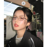  Gọng kính Zay Eyewear 98674 dáng chữ nhật titanium phong cách Hàn Quốc 