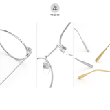  Gọng kính 30885 dáng mắt mèo titanium cao cấp 