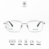 Gọng kính TITIOT 22122 dáng Vuông Titanium fullbox chính hãng