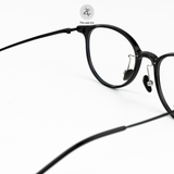 Gọng kính Zay Eyewear 9208 dáng tròn titanium phong cách Hàn Quốc