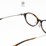  Gọng kính V8008T dáng mắt mèo nhựa acetate & titanium cao cấp 