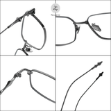  Gọng kính Zay Eyewear 31265 dáng chữ nhật kim loại phong cách Hàn Quốc 