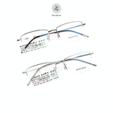  Gọng kính xẻ cước Asifinis AS01 dáng vuông titanium chính hãng 
