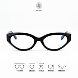  Gọng kính Chrome Hearts CH8295 dáng mắt mèo nhựa acetate cao cấp fullbox 