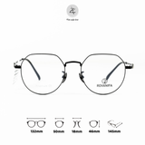  Gọng kính ROVANIFA 32052 dáng đa giác titanium chính hãng 