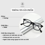  Gọng kính Zay Eyewear 17220 dáng vuông nhựa TR90 phong cách hàn quốc 