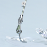  Gọng khoan không viền 2802 dáng vuông titanium cao cấp 