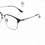  Gọng kính Zay Eyewear T 18320 dáng vuông nửa khung Titanium phong cách Hàn Quốc 