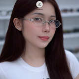  Gọng kính Gentle Monster Lolos dáng oval titanium cao cấp fullbox 
