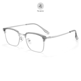  Gọng kính nửa khung 8096 dáng vuông titanium cao cấp 