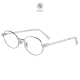  Kính mát OF 7602 dáng oval kim loại Hàn Quốc 