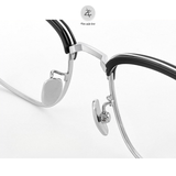  Gọng kính nửa khung Zay Eyewear 72001 dáng vuông phong cách hàn quốc 