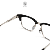  Gọng kính nửa khung Chrome Hearts CH8224 dáng vuông titanium cao cấp fullbox 