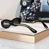  Kính mát Chrome Hearts Blaster dáng mắt mèo acetate cao cấp fullbox 