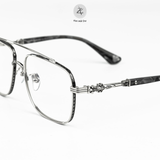  Gọng kính Chrome Hearts CBEATH II dáng phi công titanium cao cấp fullbox 