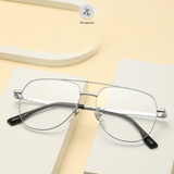  Gọng kính Zay Eyewear 98584 dáng phi công titanium phong cách Hàn Quốc 