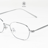  Gọng kính Zay Eyewear P90282 dáng đa giác Titanium phong cách Hàn Quốc 