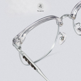  Gọng kính nửa khung Zay Eyewear OF 0062 dáng vuông titanium phong cách Hàn Quốc 