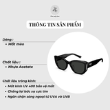 Kính mát Molsion MS3120 dáng mắt mèo nhựa acetate chính hãng fullbox