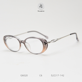  Gọng kính Zay Eyewear G6020 dáng oval phong cách Hàn Quốc 